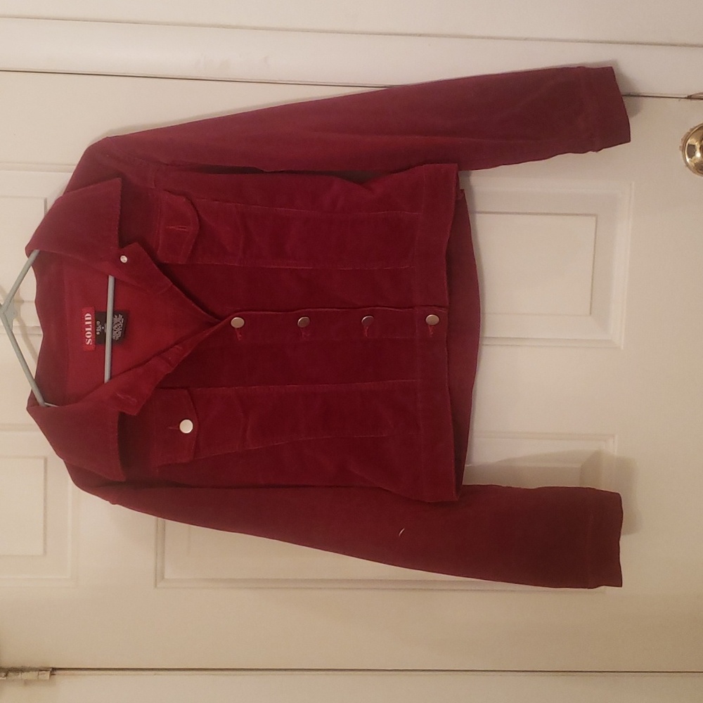 Solid corduroy jacket